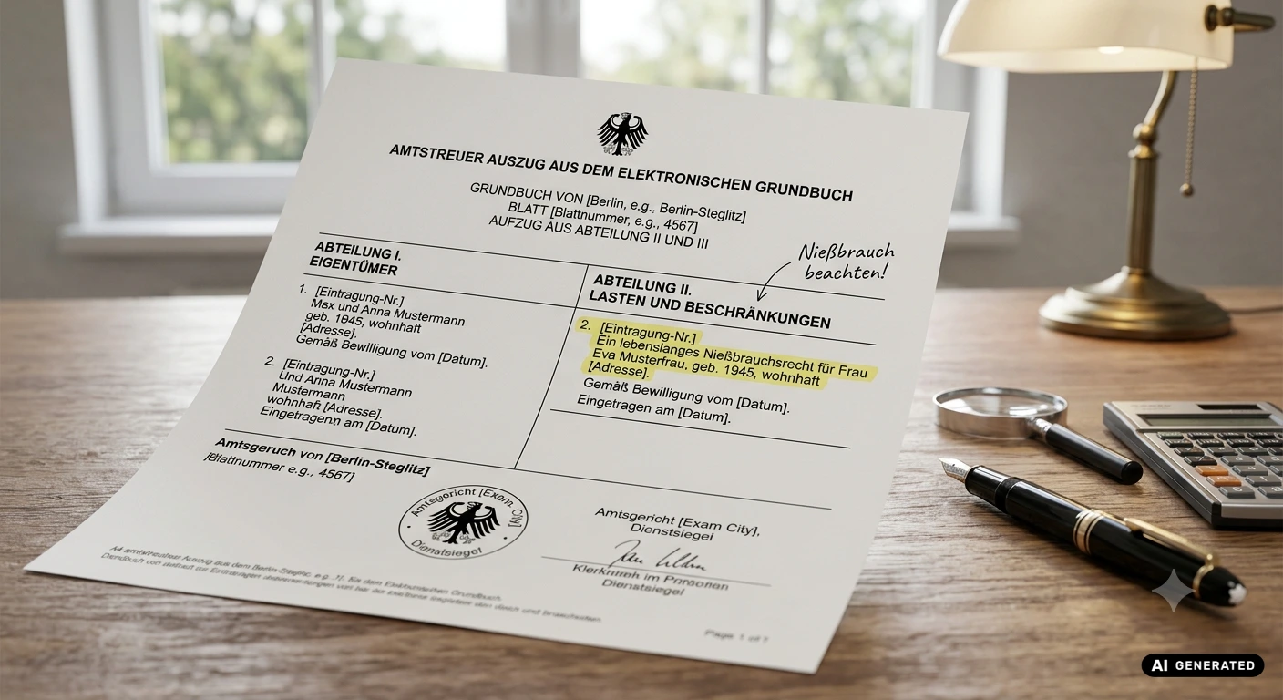 Nießbrauch ins Grundbuch eintragen – was Eigentümer wissen müssen