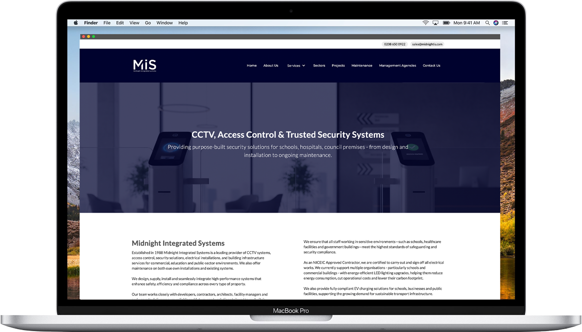 Midnight Integrated Systems Website
