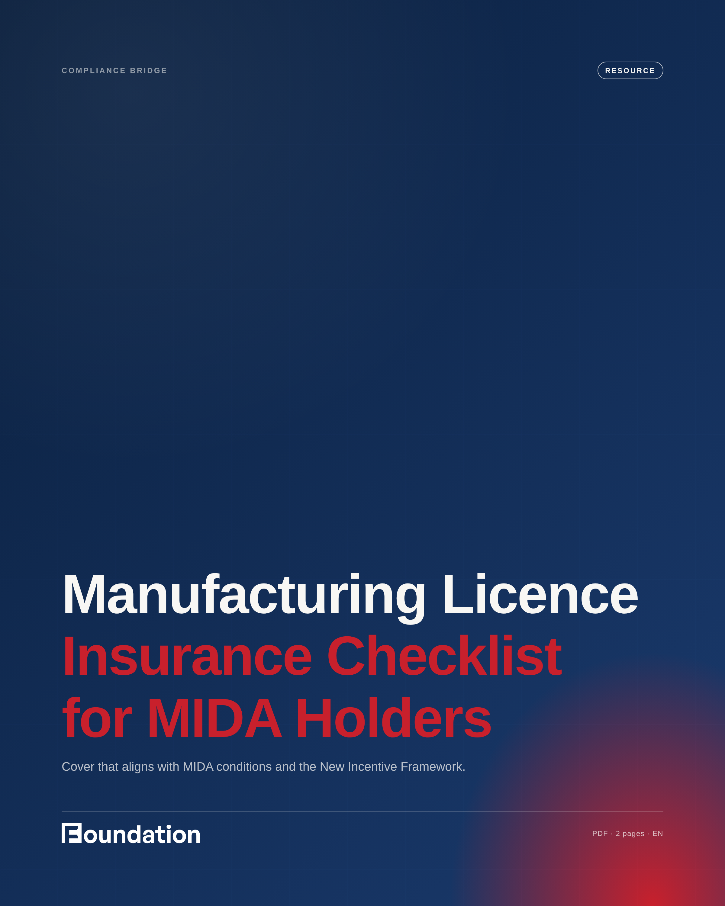 Manufacturing Licence