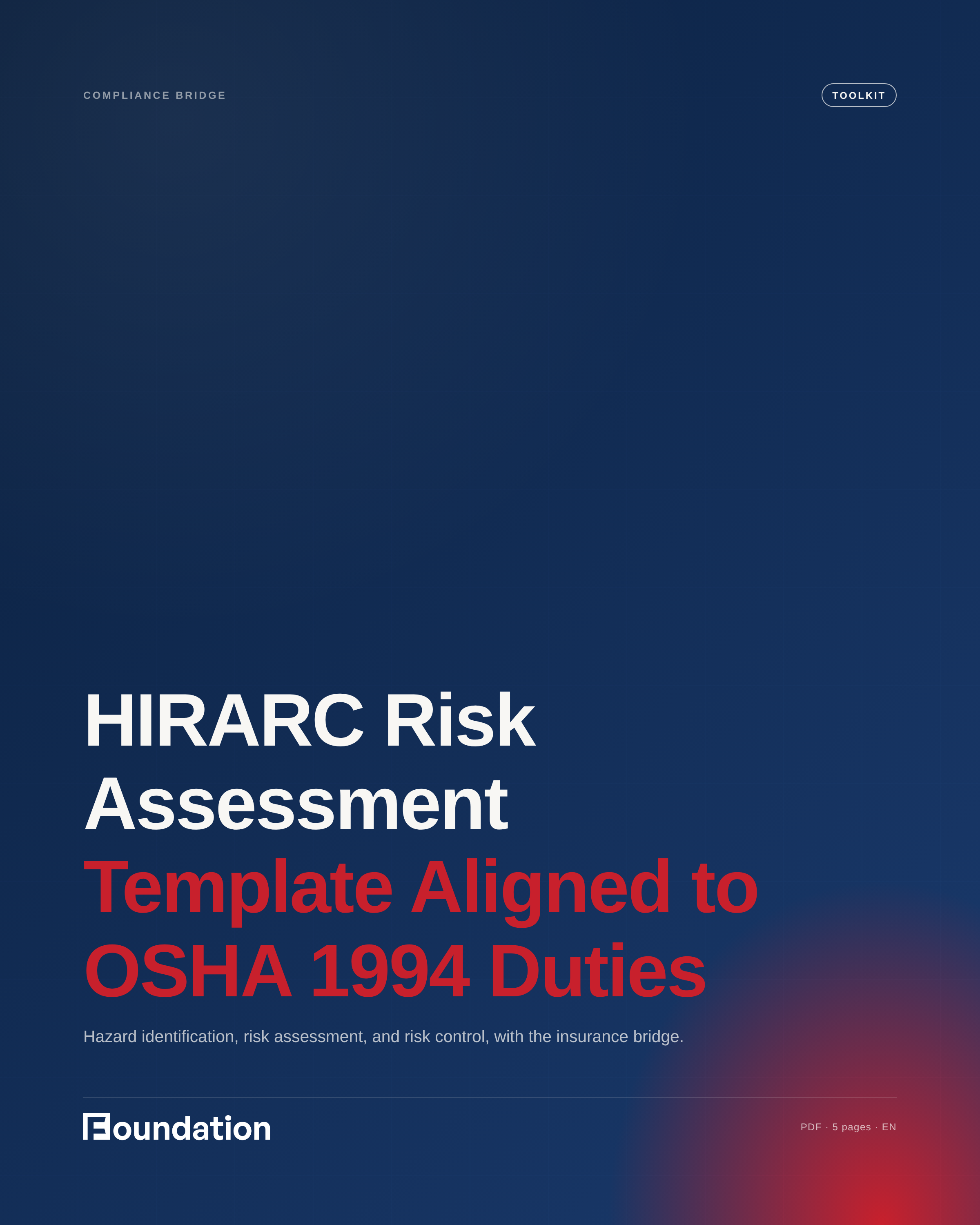HIRARC Risk Assessment