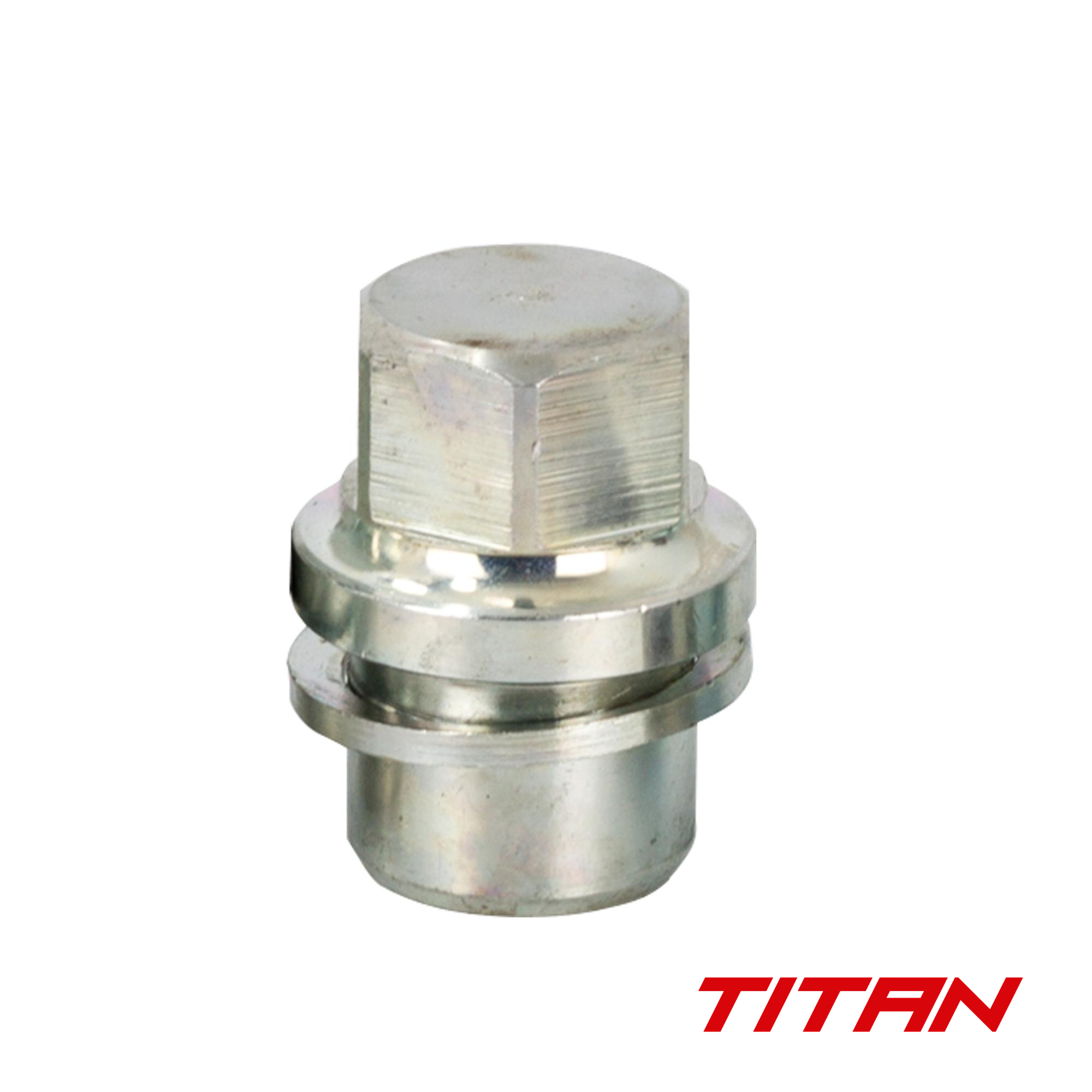 Titan 27mm Closed Hex 16x1.5 Wheel Nut fits Landrover/Range Rover Flat Seat (29mm Shank) Stainless/Chrome (1)