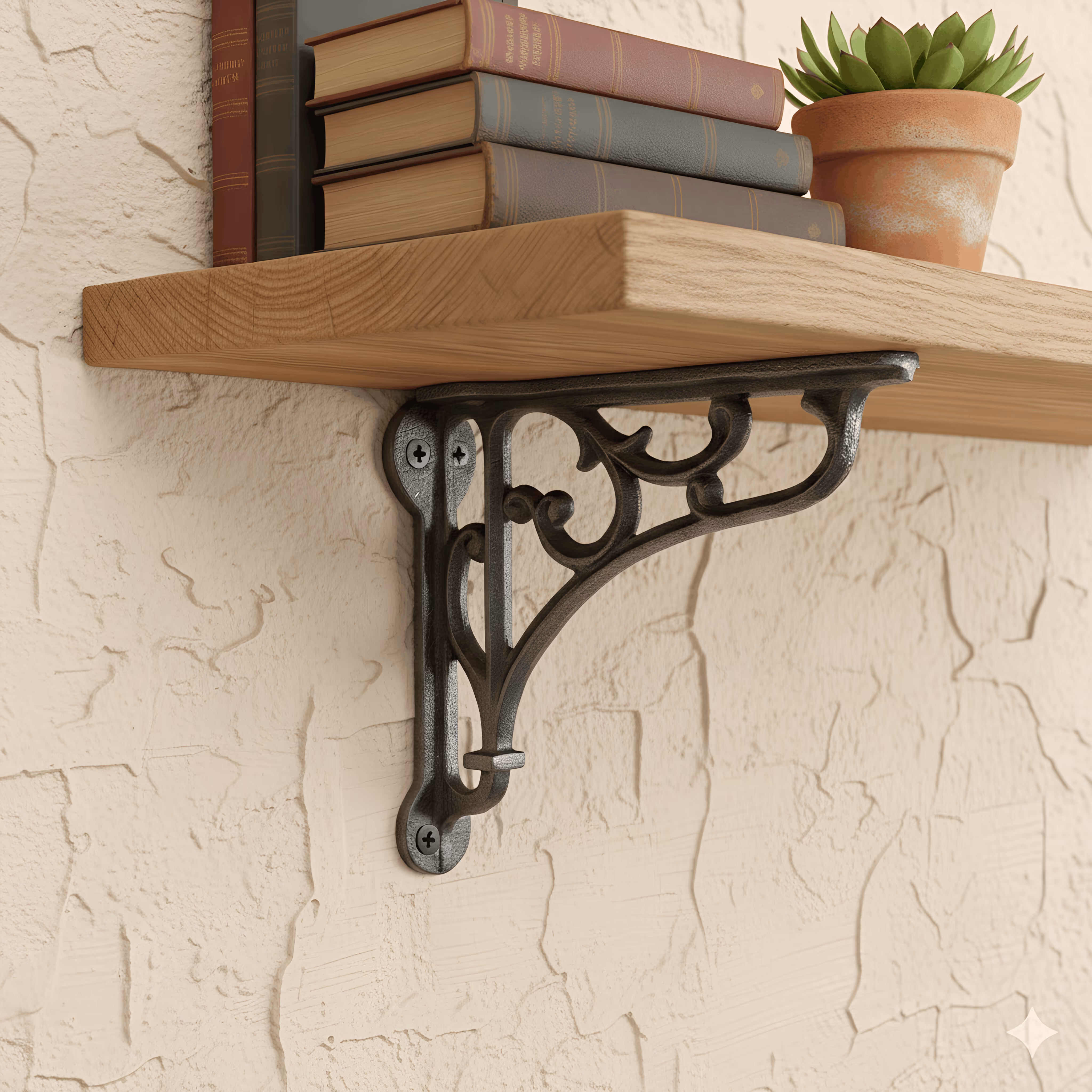 Ornate Cast Iron Shelf Bracket