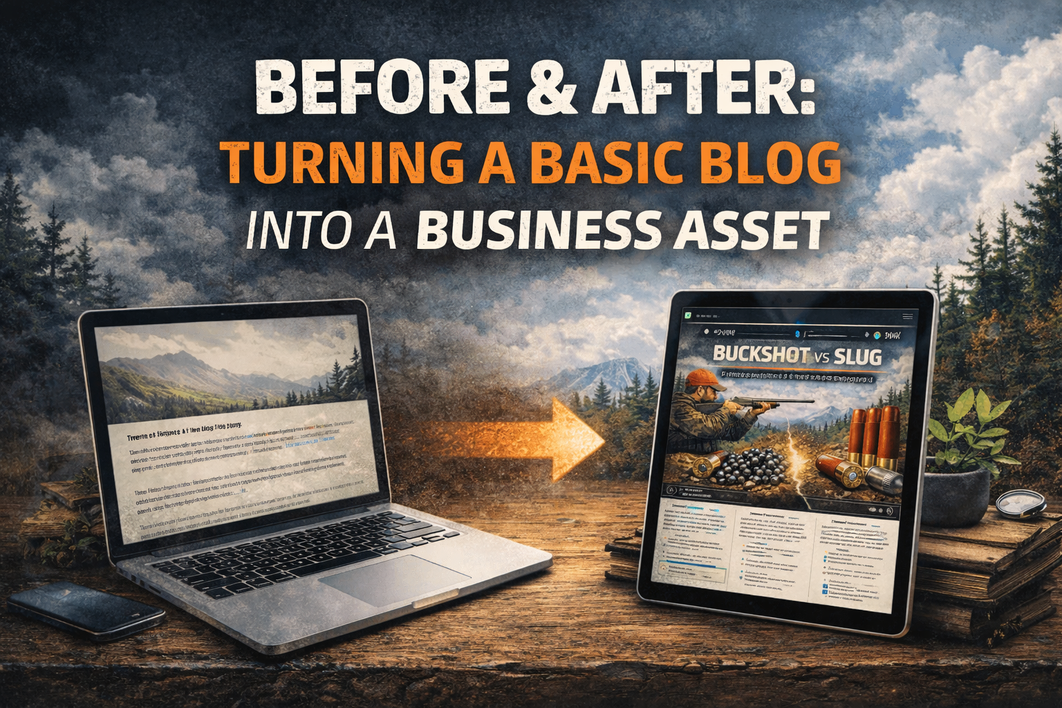 man with whitetail deer