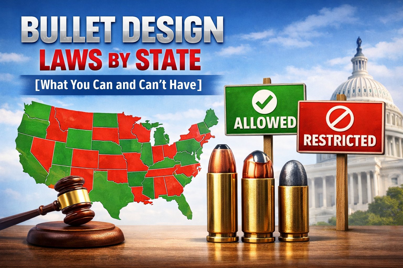 Bullet Design Laws by State - What You Can and Cant Have featured image