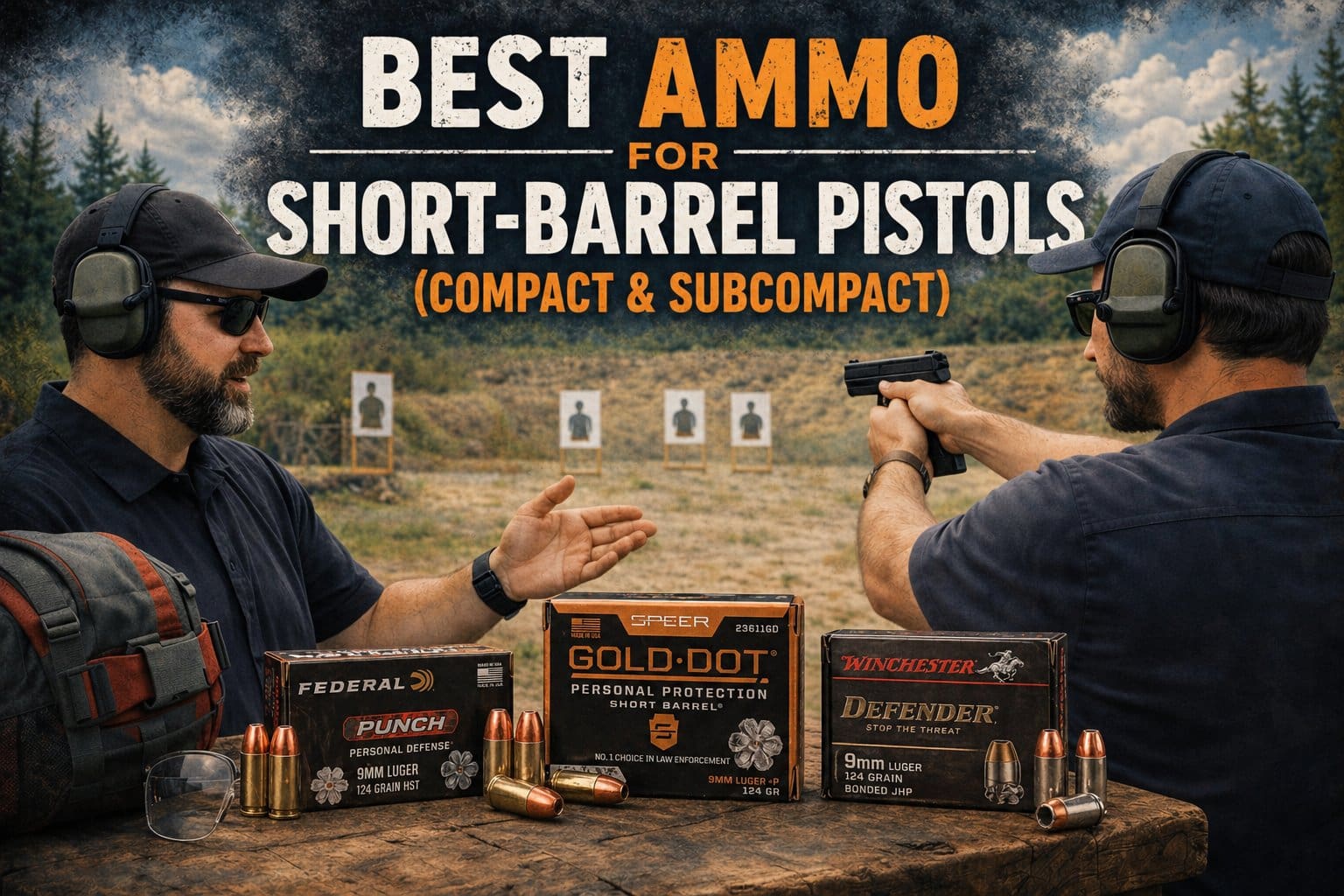 Best Ammo for Short-Barrel Pistols (Compact & Subcompact) featured image