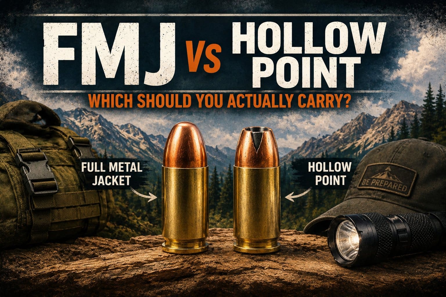 FMJ vs Hollow Point: Which Should You Actually Carry? featured image