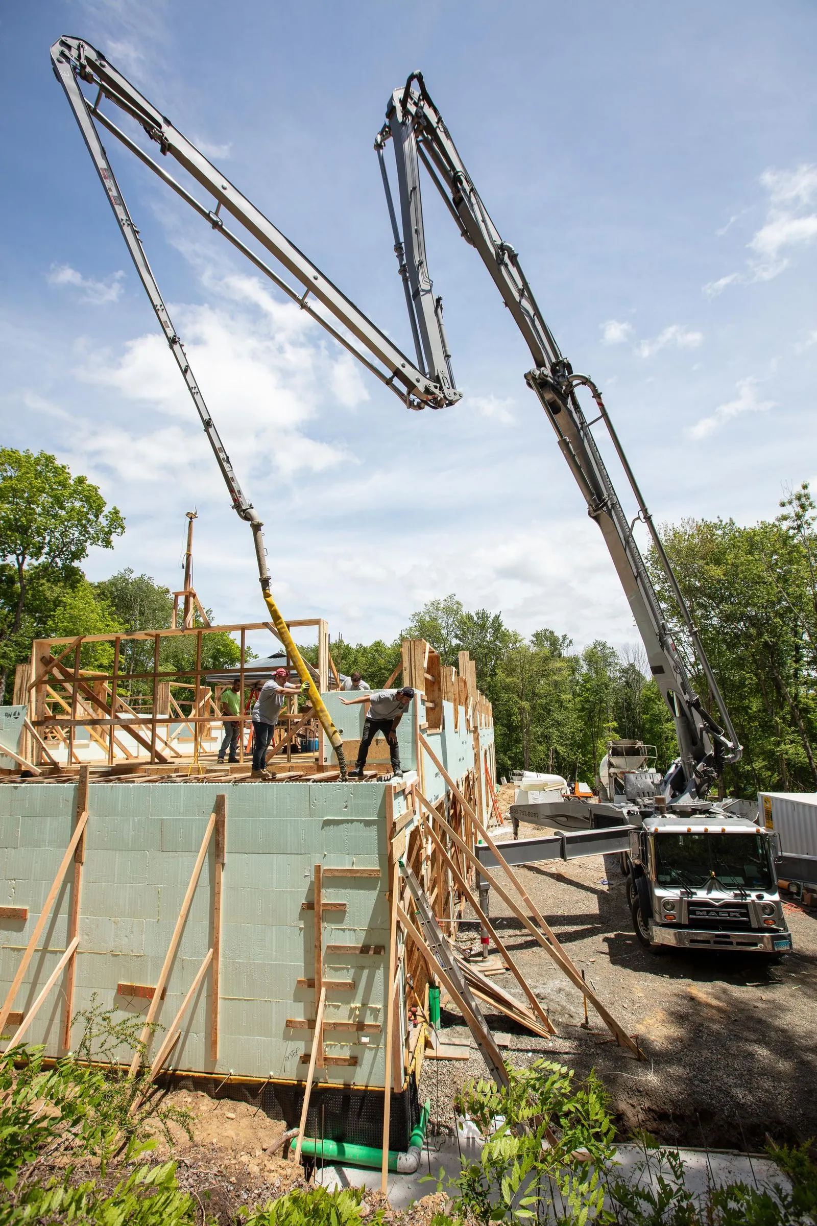 A crane on a construction site