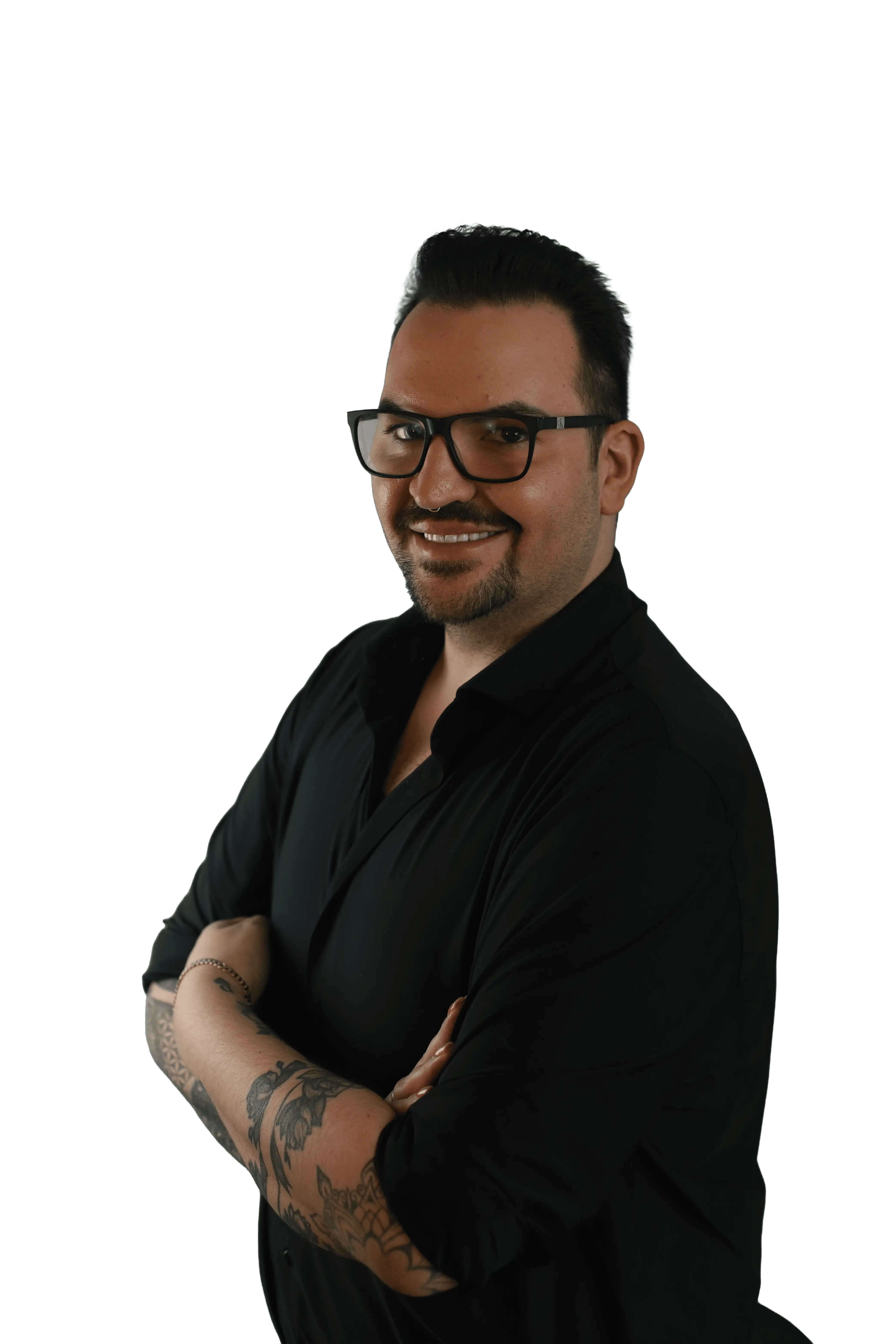 Marco Müller, lächelnd und offene Pose. Er begrüßt jeden Besucher der Website