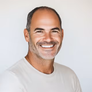 Portrait of happy client