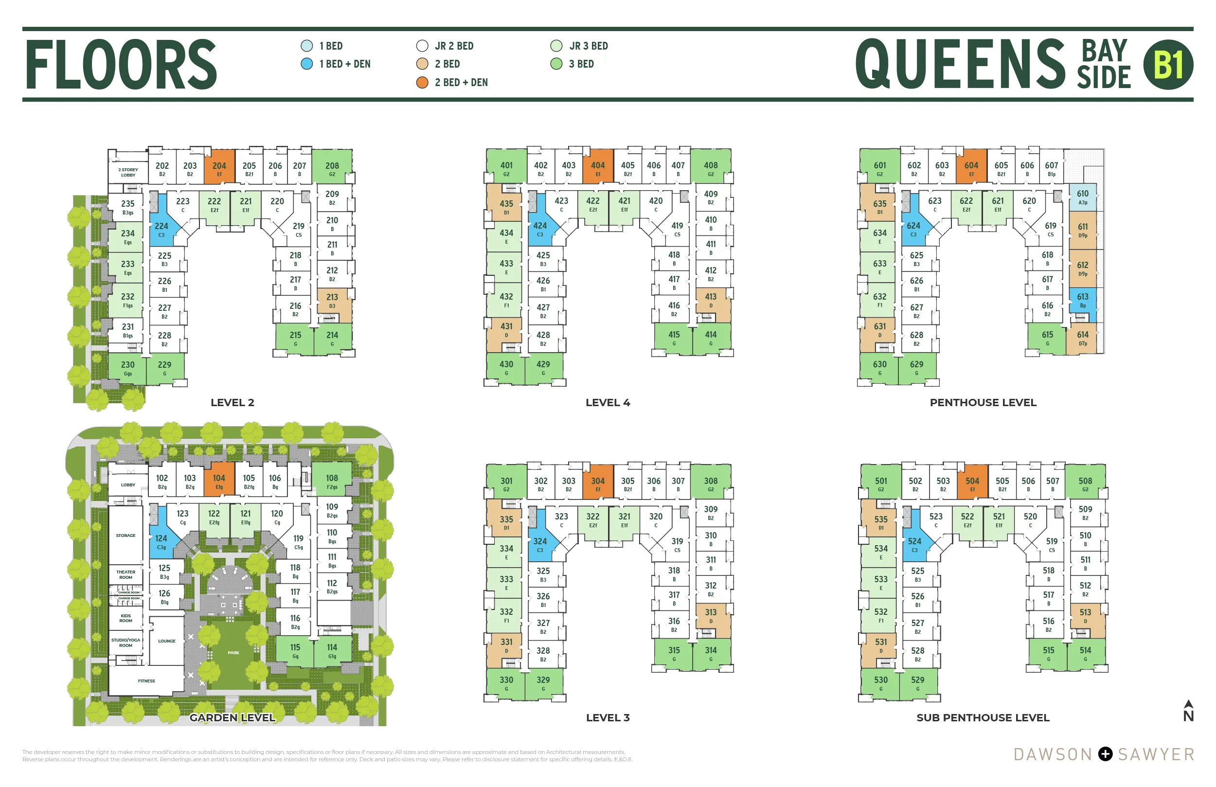 Queens Bayside condos floor plate