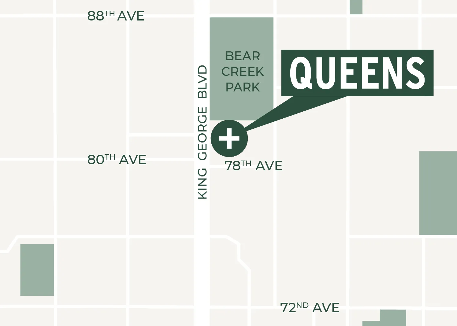 Queens neighbourhood map