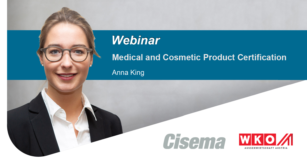 Cisema Webinar on Certification of Medical and Cosmetic products in China (German)