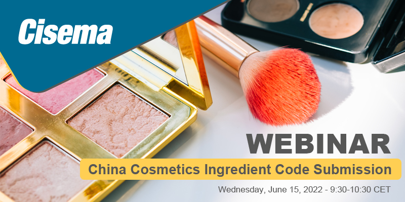 Webinar: China Cosmetics Ingredient Code Submission