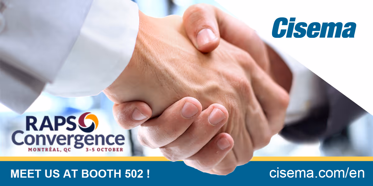 Cisema exhibiting at RAPS Convergence 2023