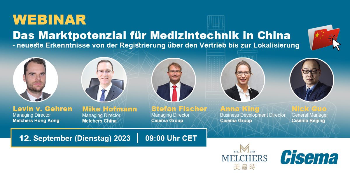 Register for our webinar: Capturing the Medical Technology potential Chinese market