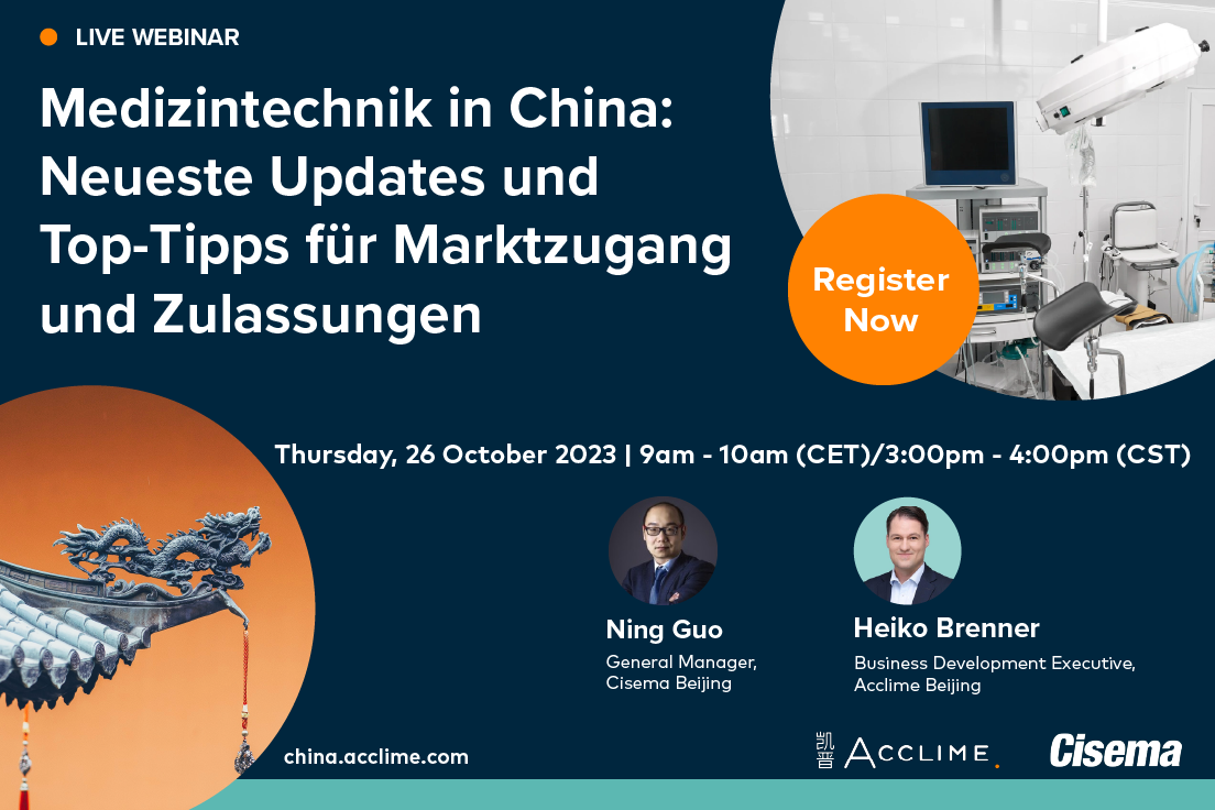 Webinar | MedTech in China: Latest updates and top tips for market access and approvals