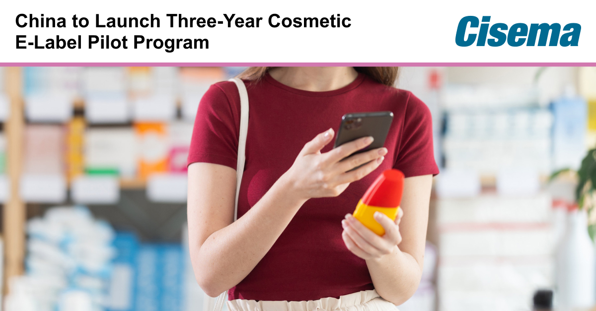 China to Launch Three-Year Cosmetic E-Label Pilot Program