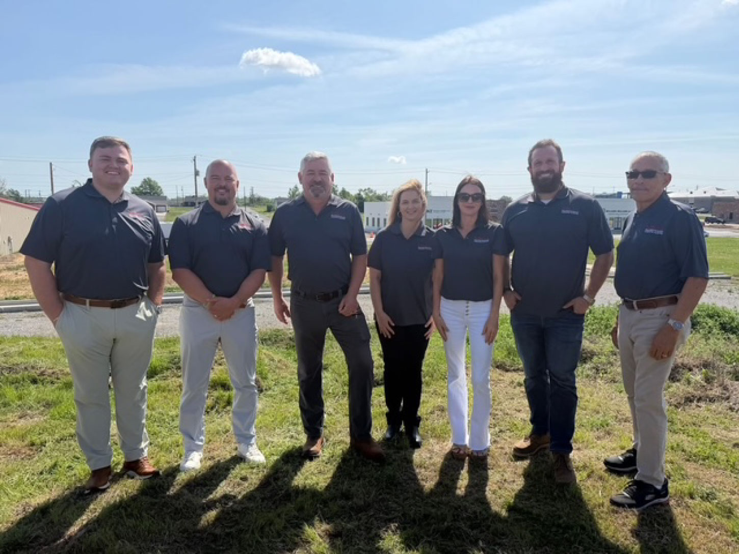 Mayfield Kentucky Industrial Authority Board Members at a groundbreaking event for SkillRise270. 