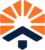 First Light Pest Control logo with sunrise over a home roofline