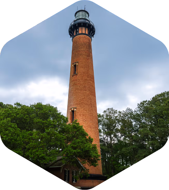 Duck Town Park boardwalk and waterfront in Duck, North Carolina on the Outer Banks