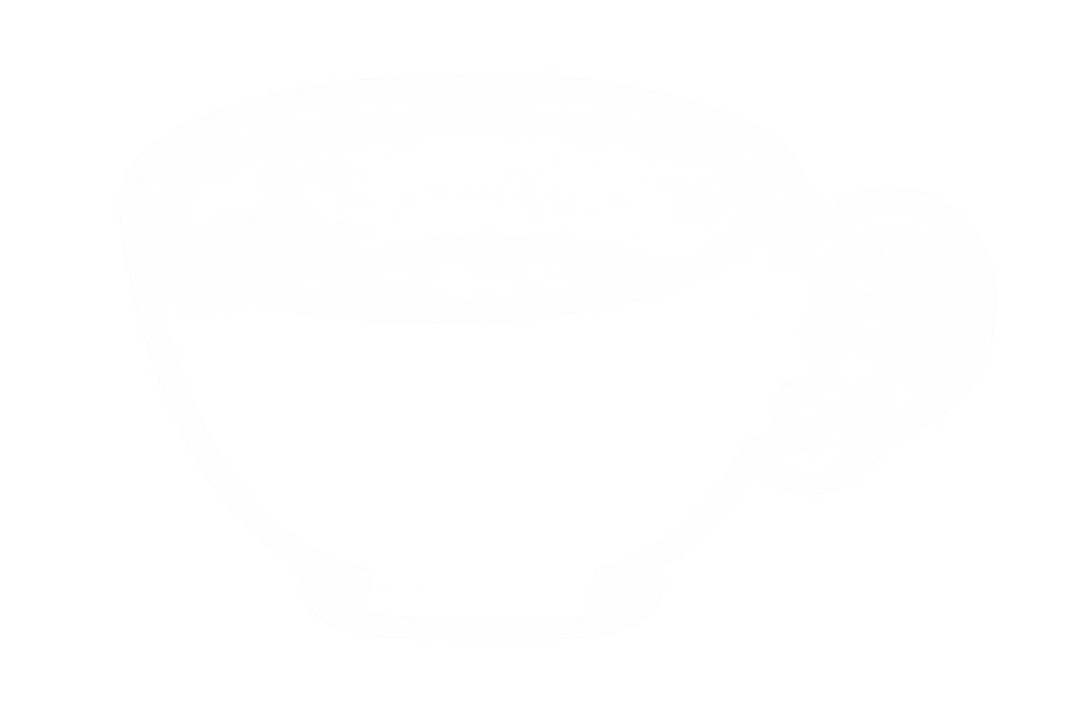 Tasse dessinée au trait, symbole de la rencontre exploratoire