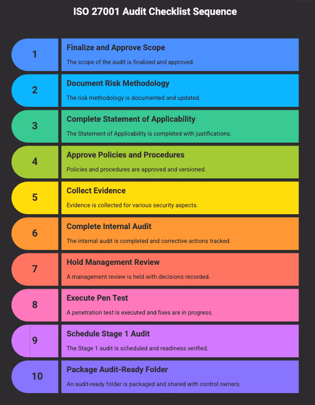 ISO 27001 compliance framework diagram