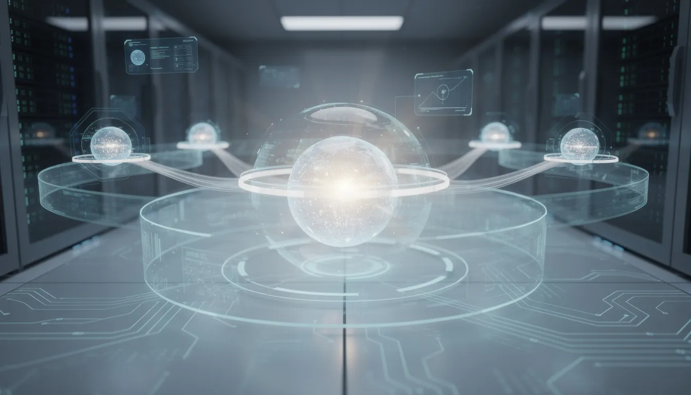 The image illustrates the core service of a service organization, emphasizing the importance of data security and internal controls to protect sensitive data. It highlights the audit process and SOC 2 compliance, showcasing the organization's commitment to maintaining a strong control environment and ensuring operational effectiveness in line with AICPA's trust services criteria.