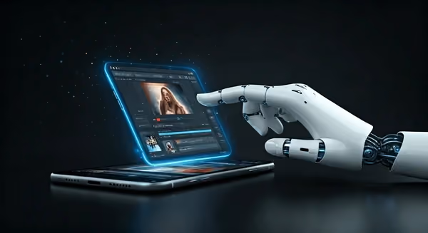 Roboterhand bei der Arbeit – Symbolbild für Automatisierung