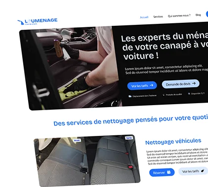 Visuel du site Loumenage