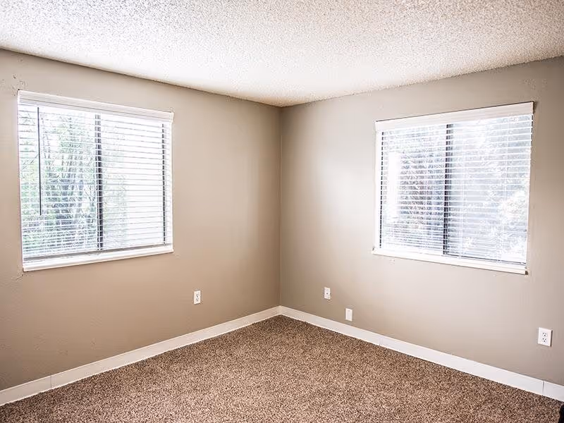 Empty room with windows