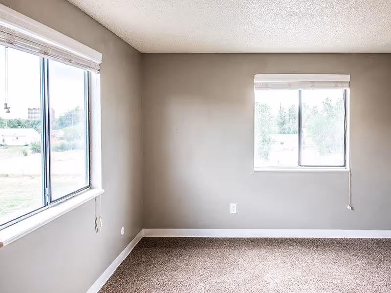 Empty room with windows