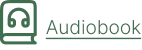 Audible audiobook service logo with stylized sound wave icon.
