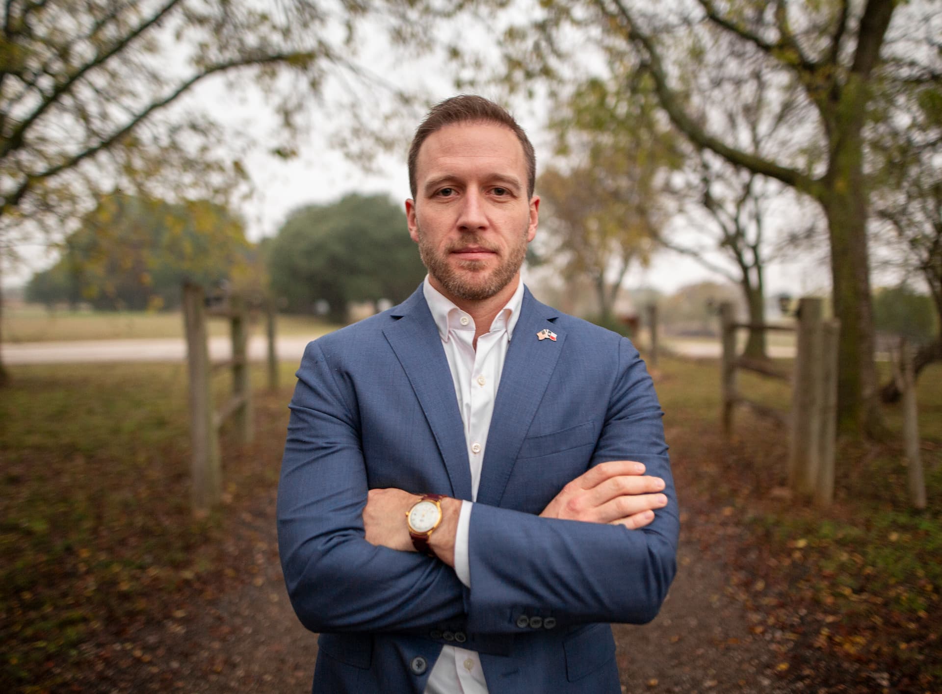 Jace Yarbrough with arms crossed.