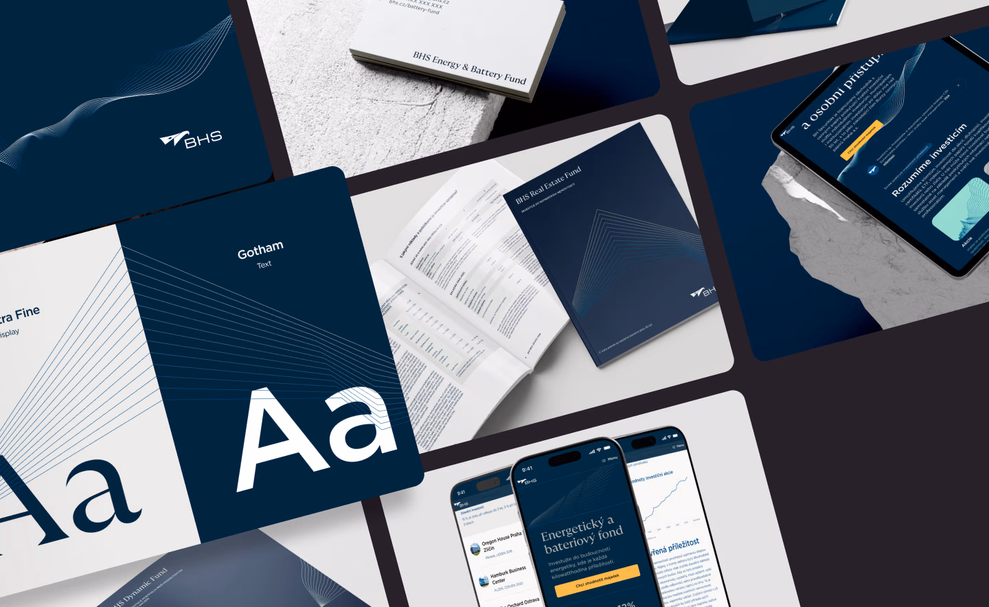 Vizuální identita — ukázka značky BHS z portfolia Studio Light