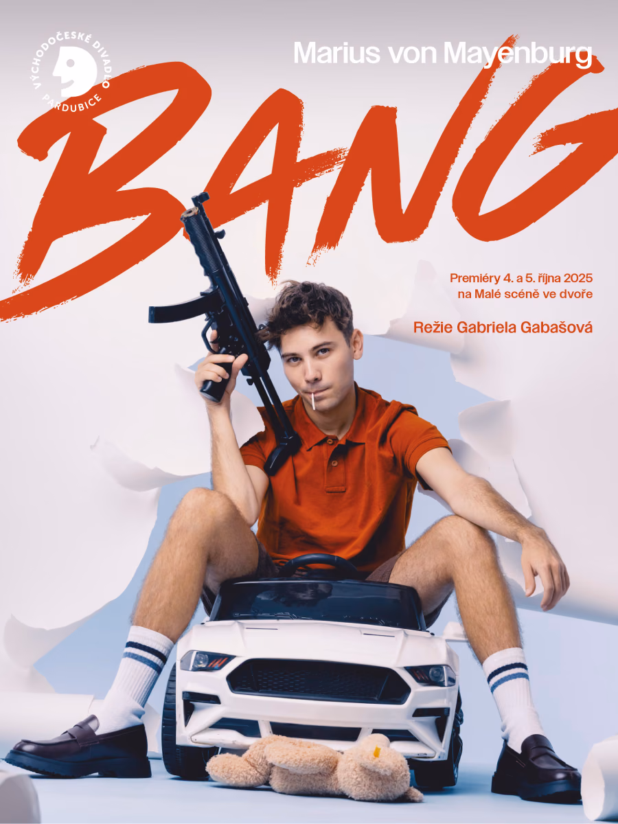 Reklamní fotografie k divadelnímu plakátu Bang — Východočeské divadlo Pardubice, Studio Light