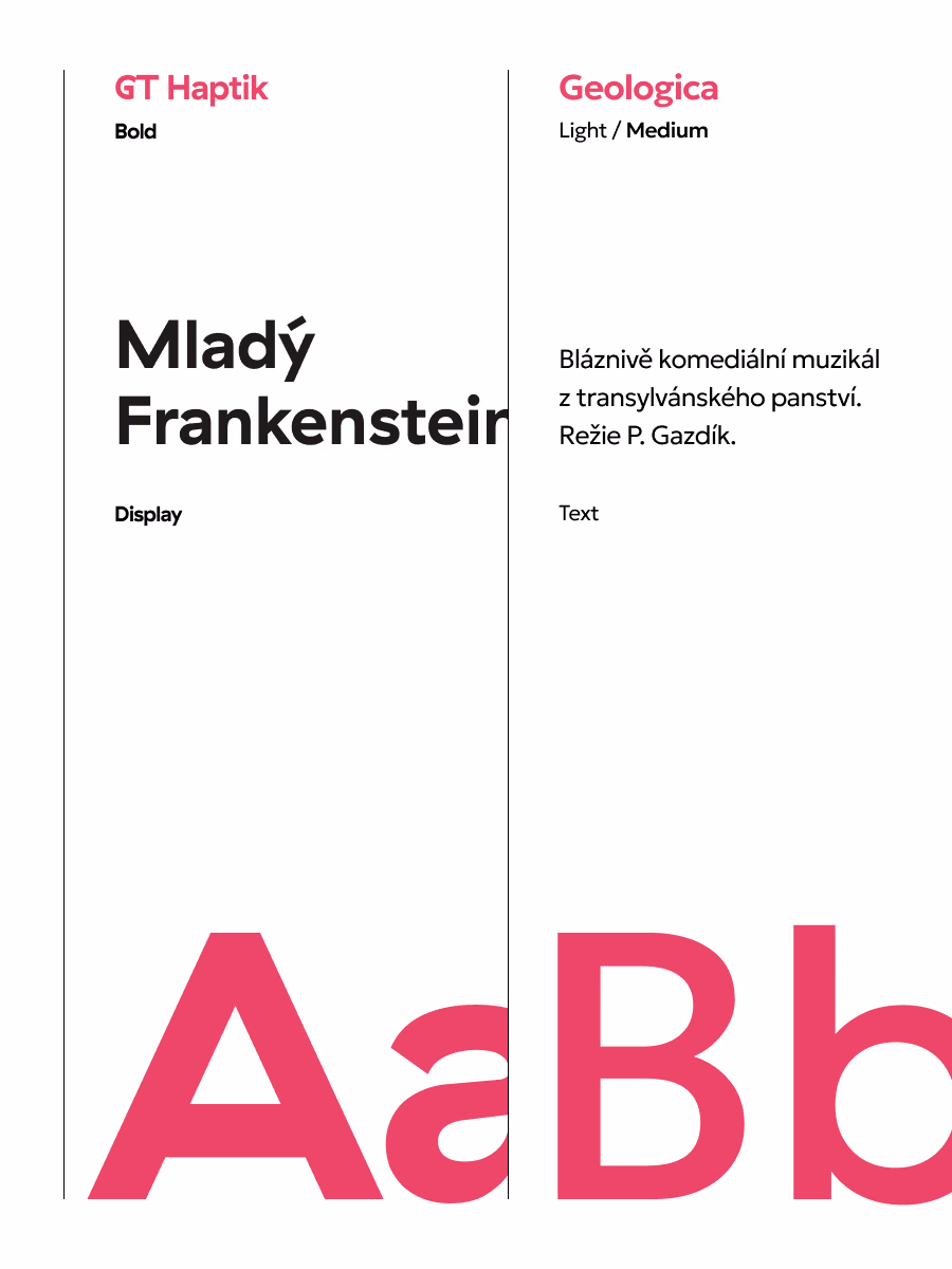 Vizuální identita — typografie a písmo, Grand festival komedie, Studio Light