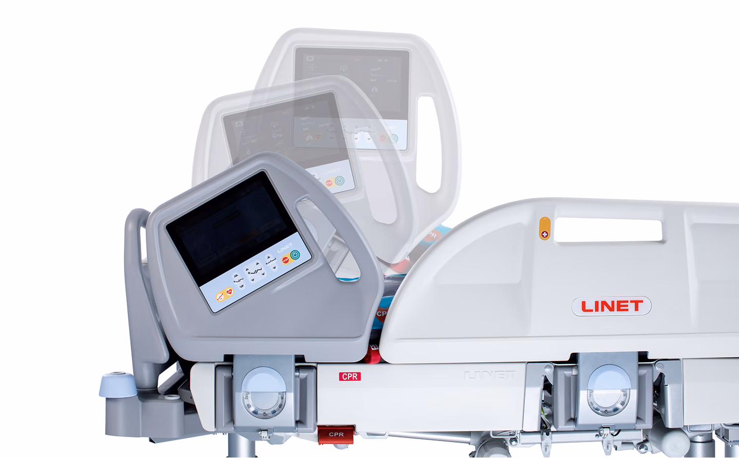Produktová fotografie lůžka LINET Multicare X, Studio Light