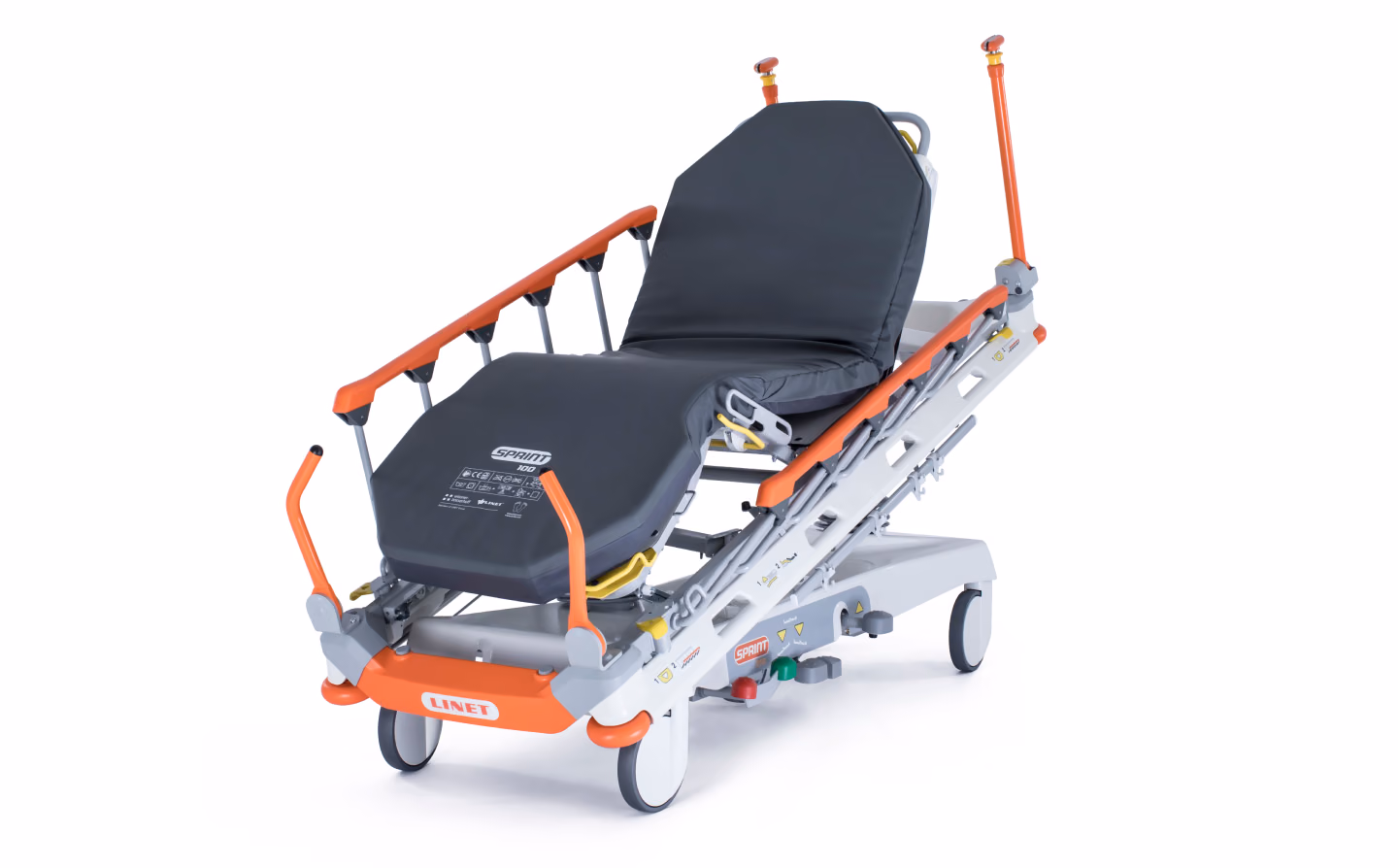 Produktová fotografie transportních nosítek LINET Sprint 100, Studio Light