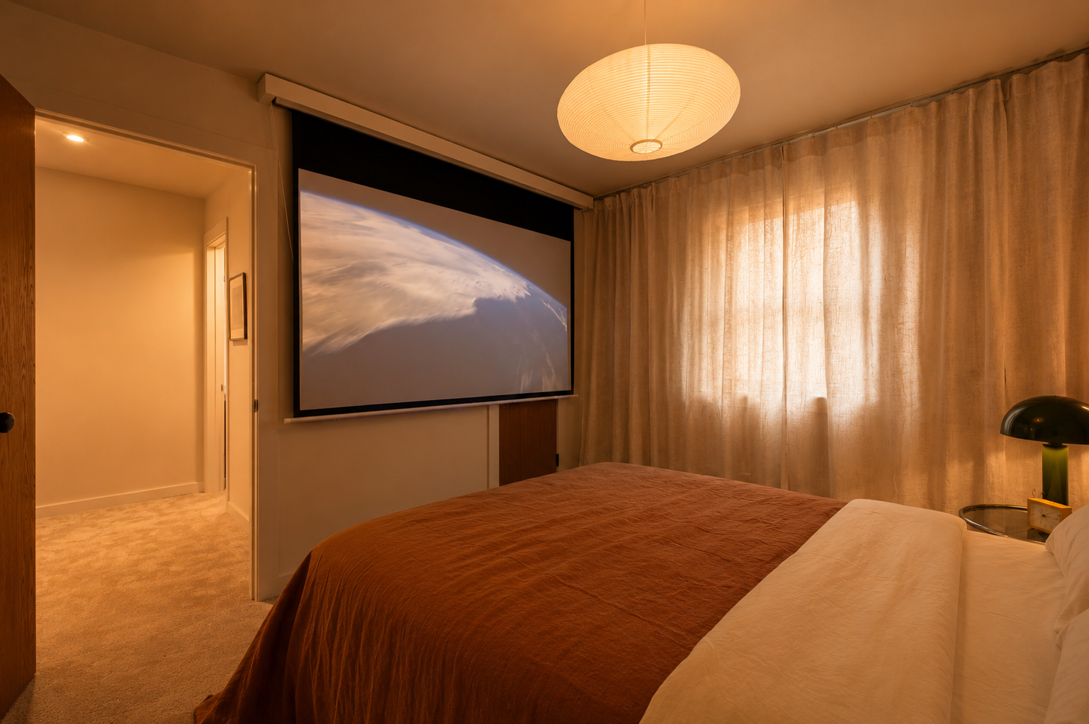 Movement and yoga room at Linea Stays