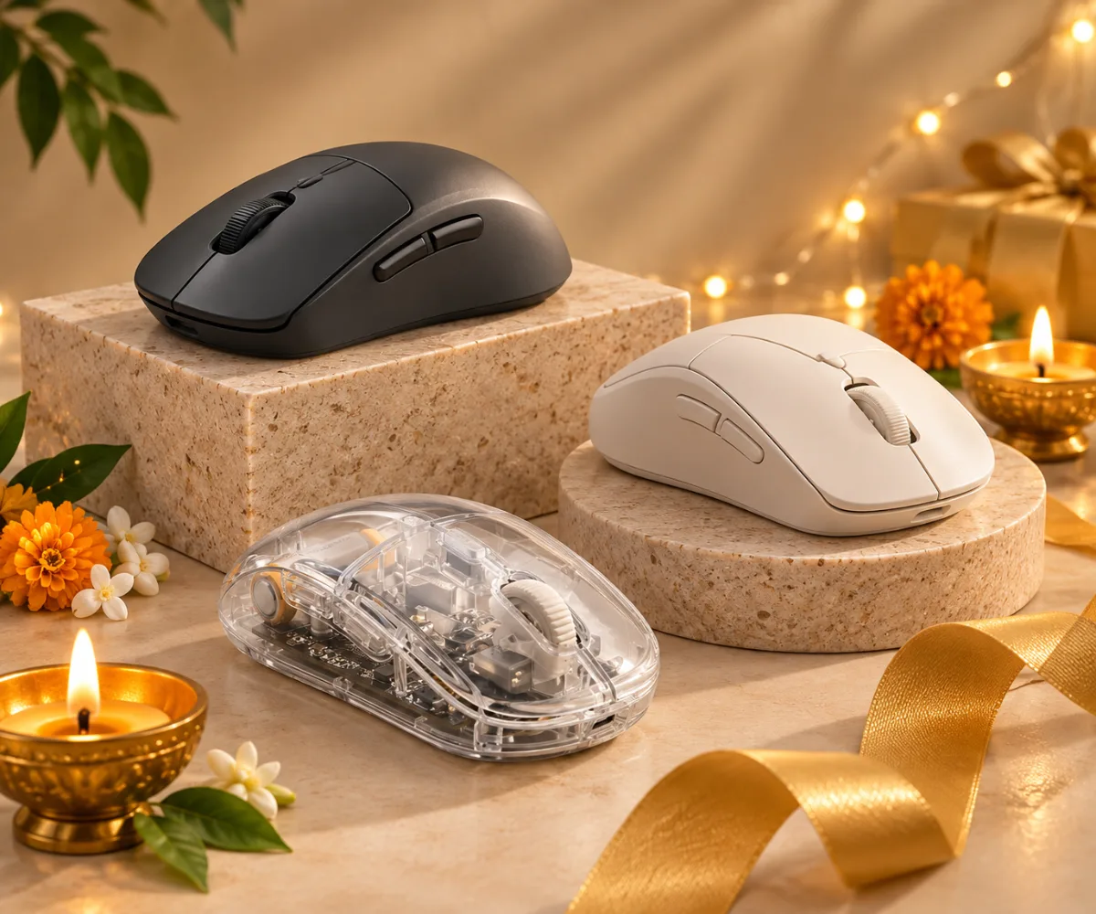 Wireless and wired mouse