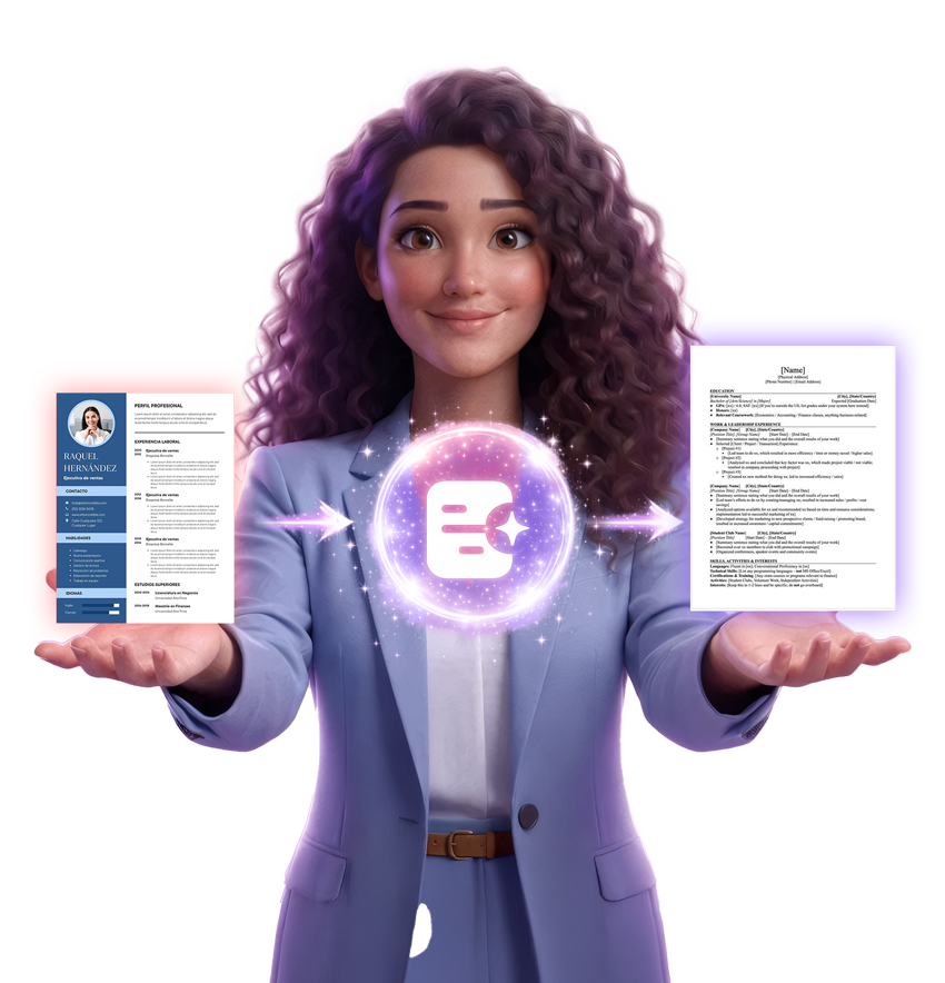 Un CV con estructura de Harvard