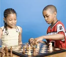 Students playing chess