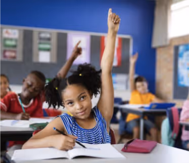 Students reading and writing in English Language Arts