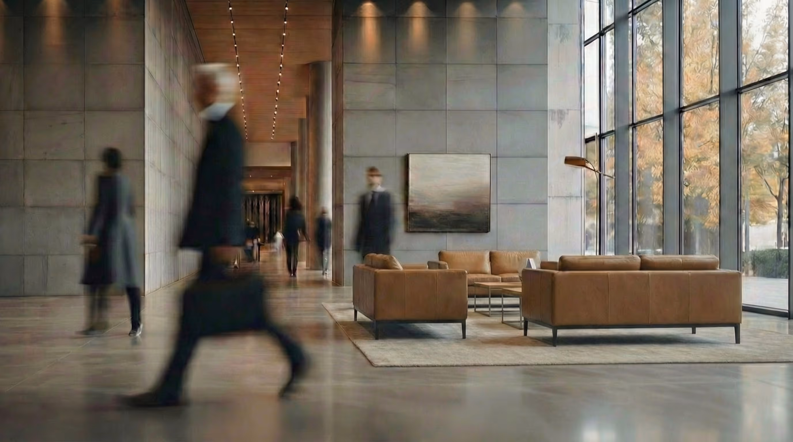 Executive coaching session in a modern office