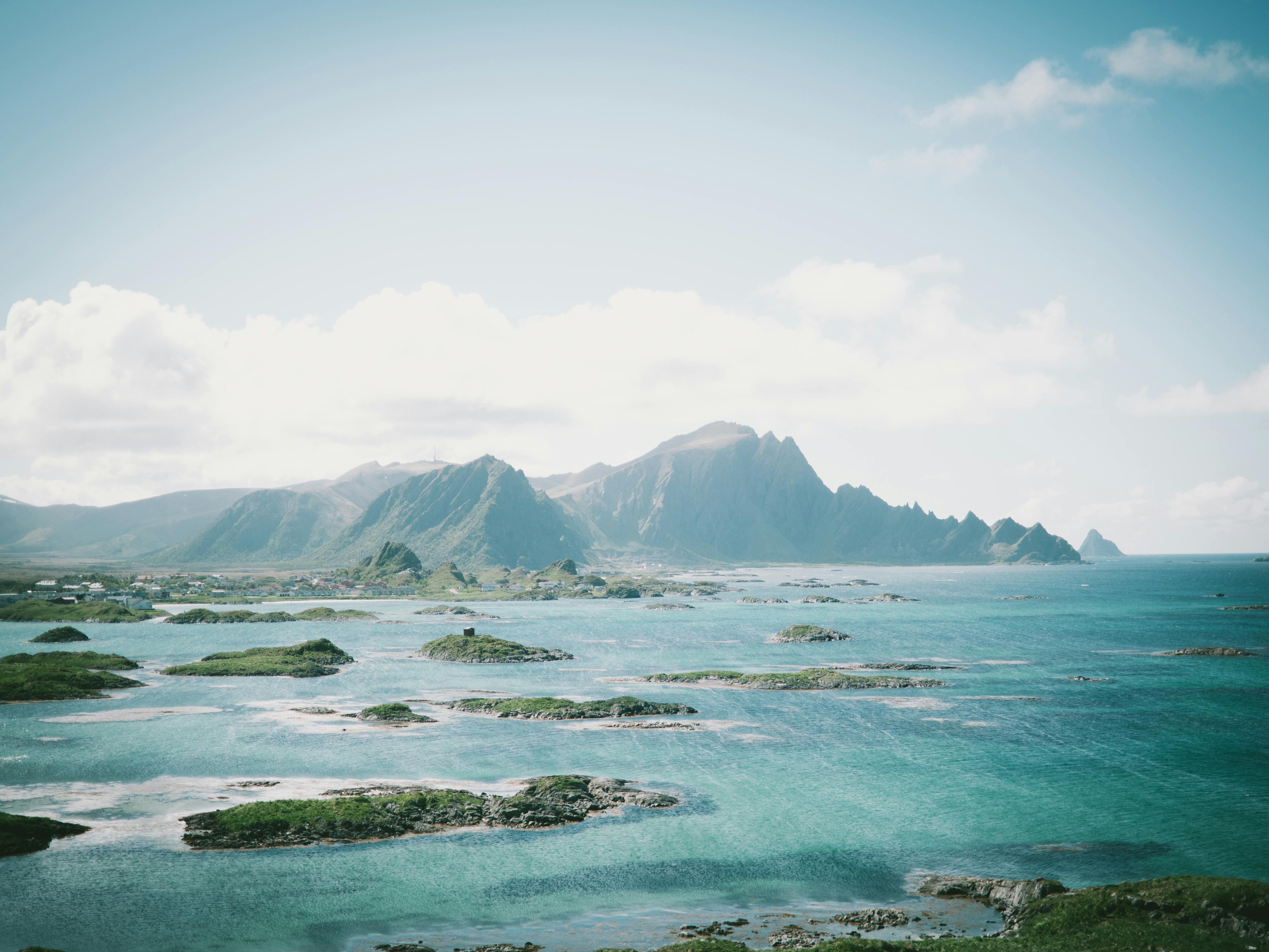 [background image] image of serene landscape with river