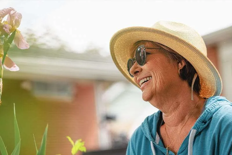 Patient's finished smile after porcelain veneers at Arvada Dental Center