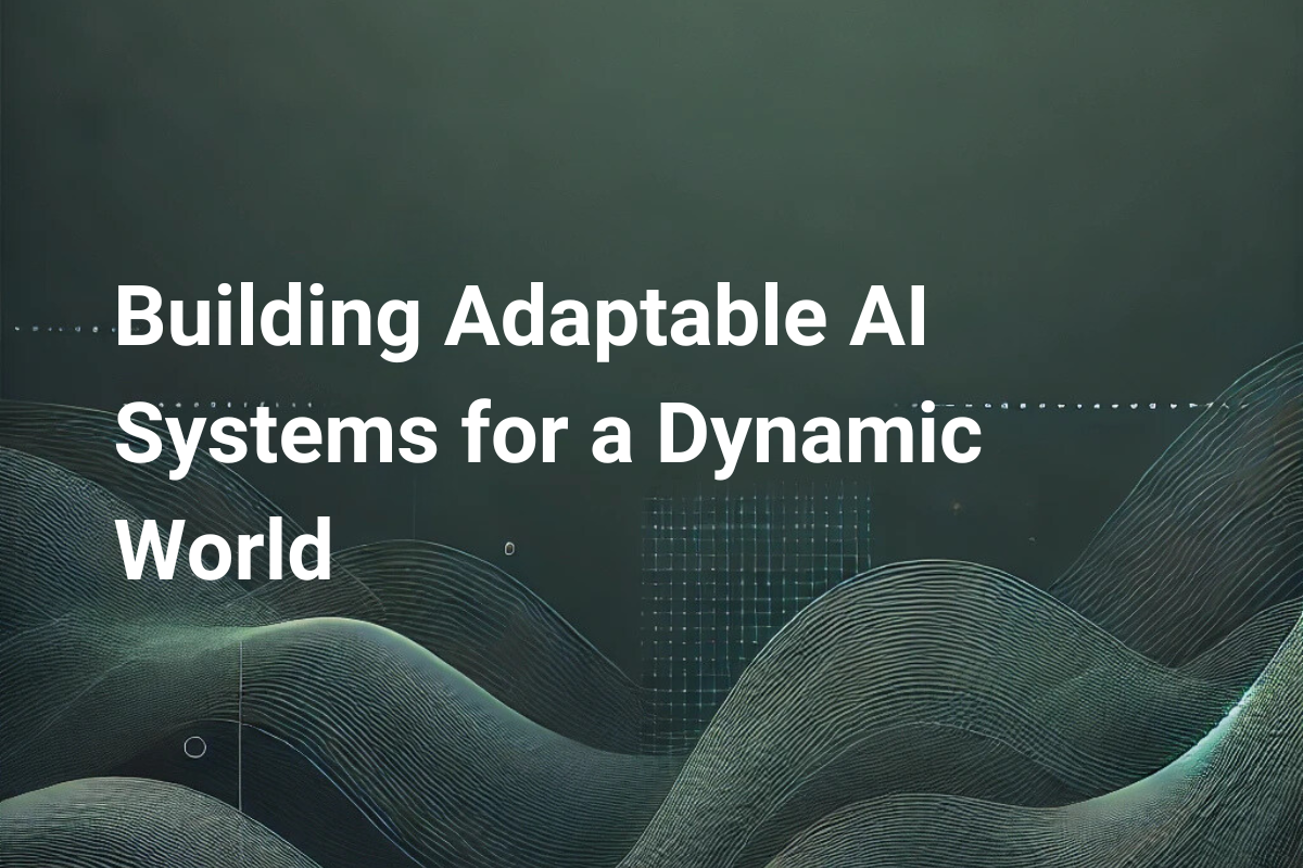 Building Adaptable AI Systems for a Dynamic World