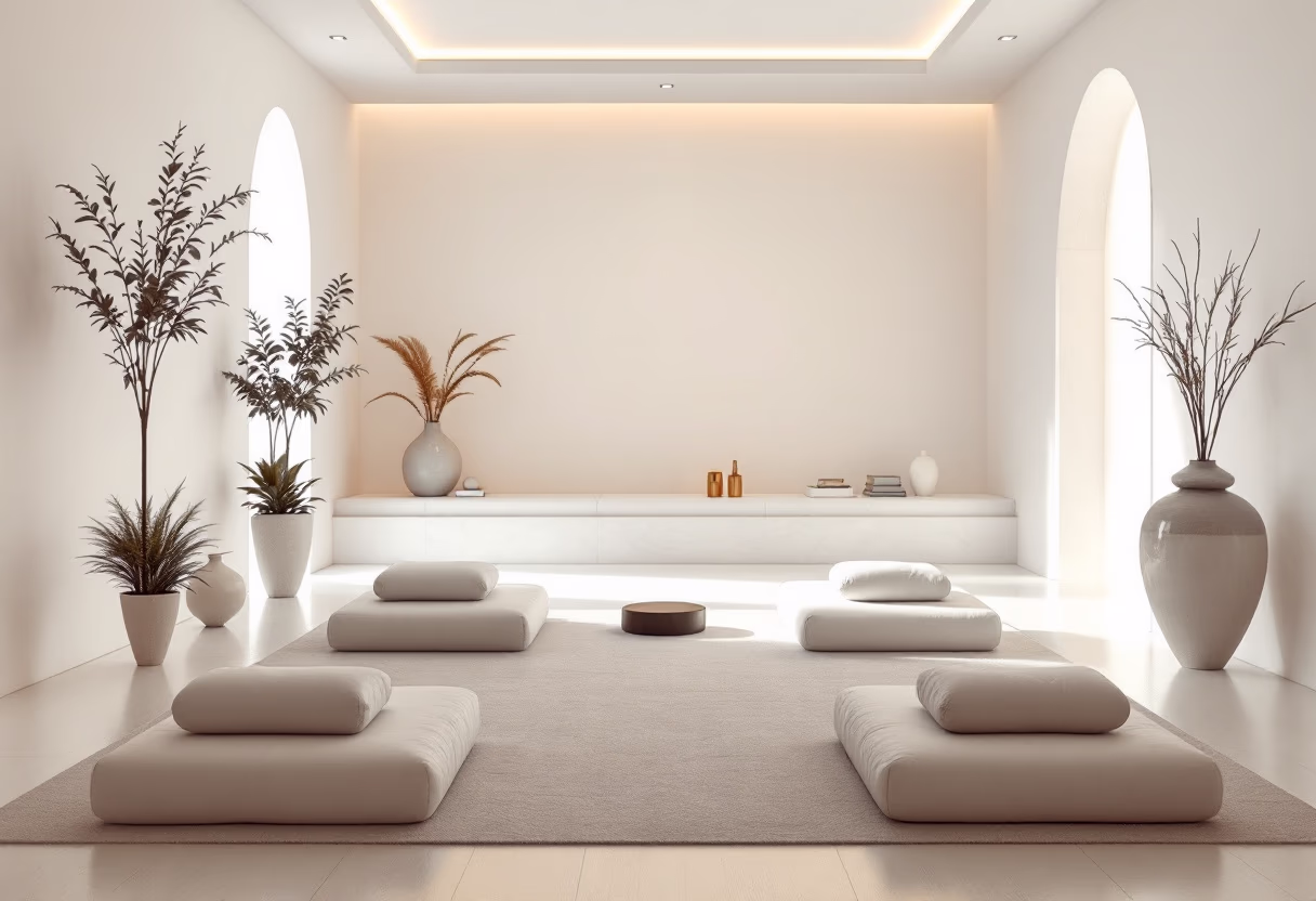 image of meditation room (for a wellness center)
