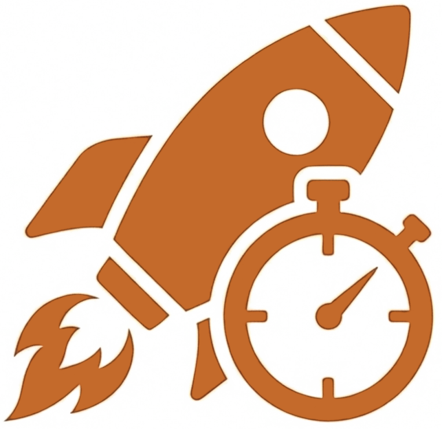 Rocket ship with watch image