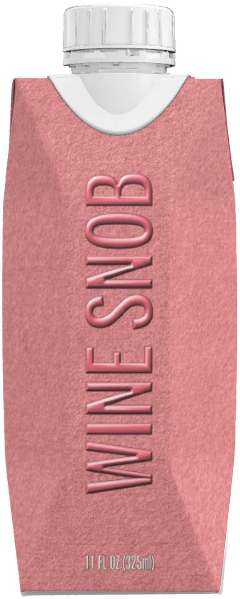 Pink carton with a white cap labeled WINESNOB and volume 11 FL OZ (325 ml).